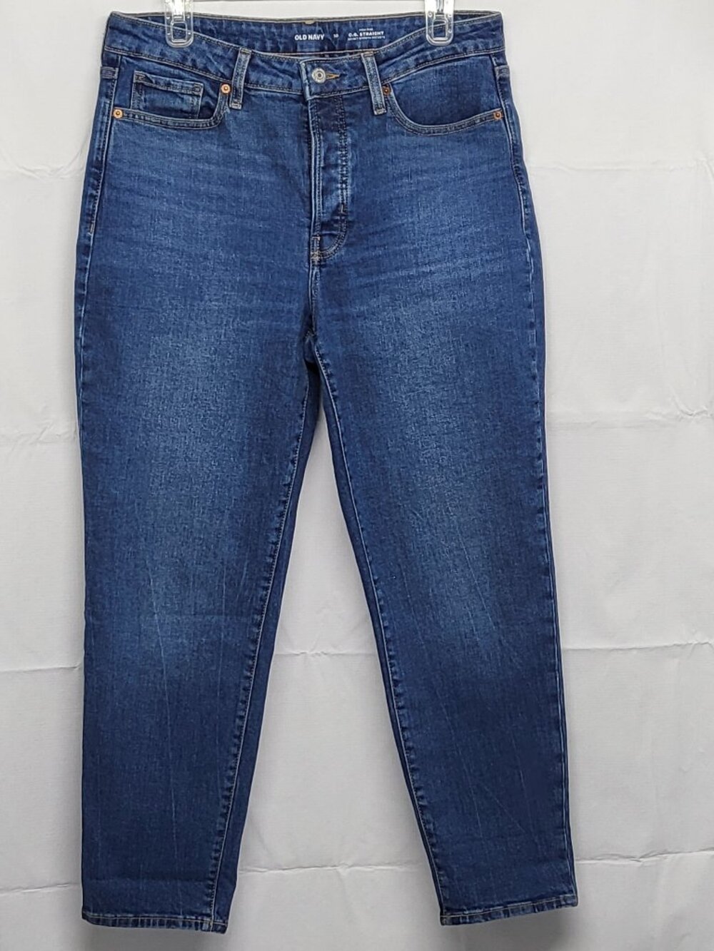 Old Navy OG Straight High Rise Jeans Womens 10 Button Fly Secret Smooth Pocket